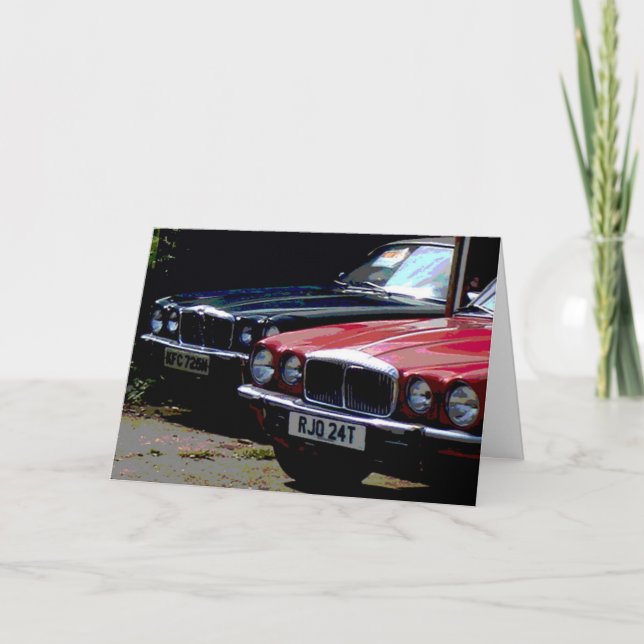 Jaguar car card (Front)