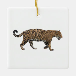 Jaguar Ceramic Tree Decoration