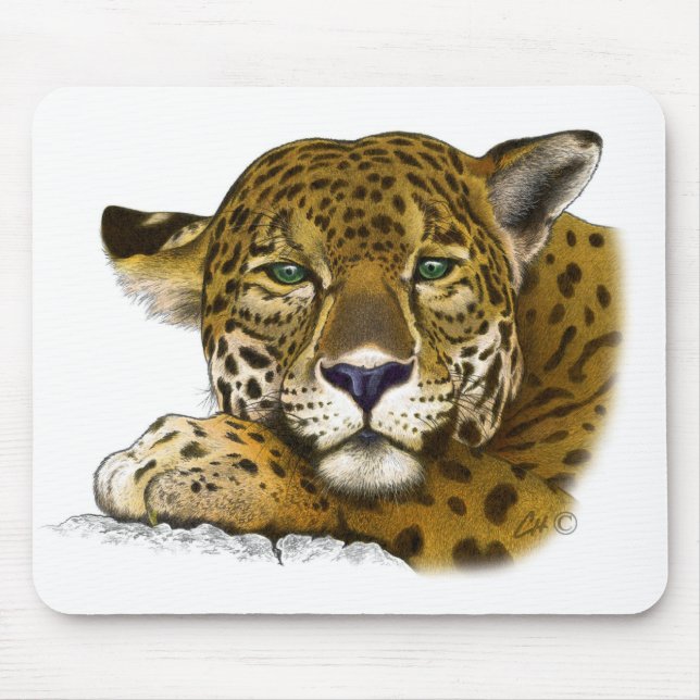 Jaguar coloured mouse pad (Front)