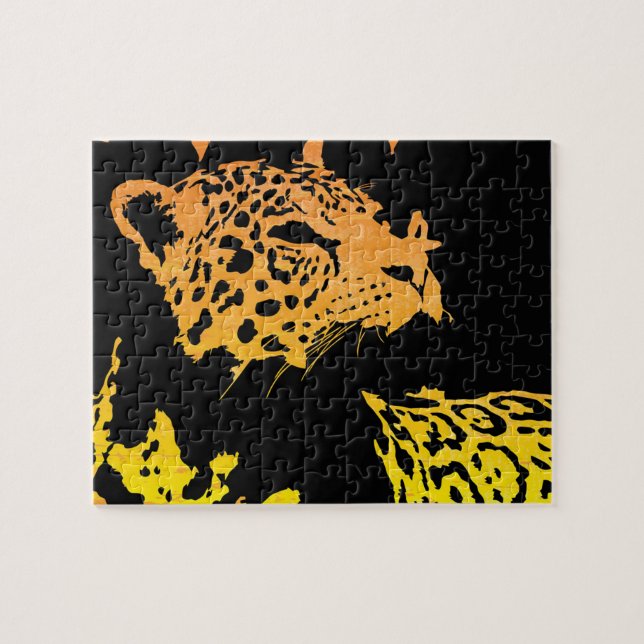 Jaguar Contemporary Jigsaw Puzzle (Horizontal)