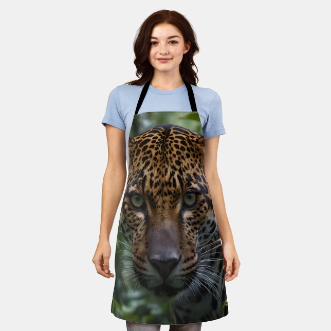Jaguar Creeping In The Forest, Apron (Worn)