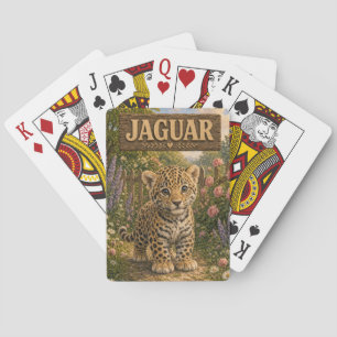 Jaguar Cute Baby Storybook Nursery Animal Playing Cards