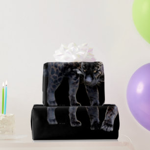 Jaguar Diablo black glossy wrapping paper