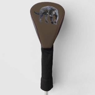 Jaguar Diablo brown golf club driver cover