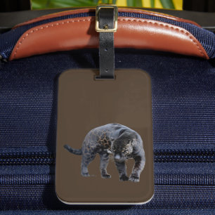 Jaguar Diablo brown luggage tag