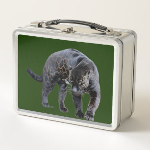 Jaguar Diablo green stainless lunchbox