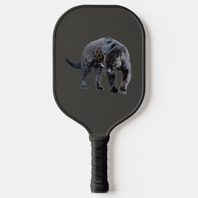 Jaguar Diablo grey pickleball paddle (Front)