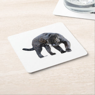 Jaguar Diablo white paper coasters