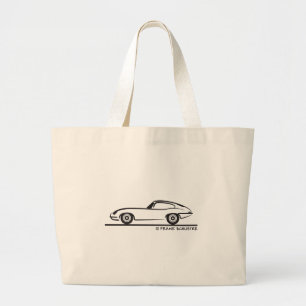 Jaguar E-Type Coupe Large Tote Bag