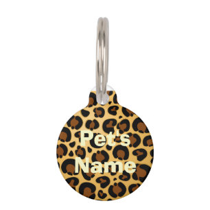 Jaguar Fur Pattern Round_Pet_Tags Pet Tag