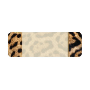 Jaguar Fur Photo Print Return Address Label