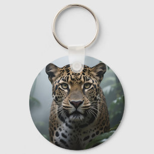Jaguar Jungle Portrait Key Ring