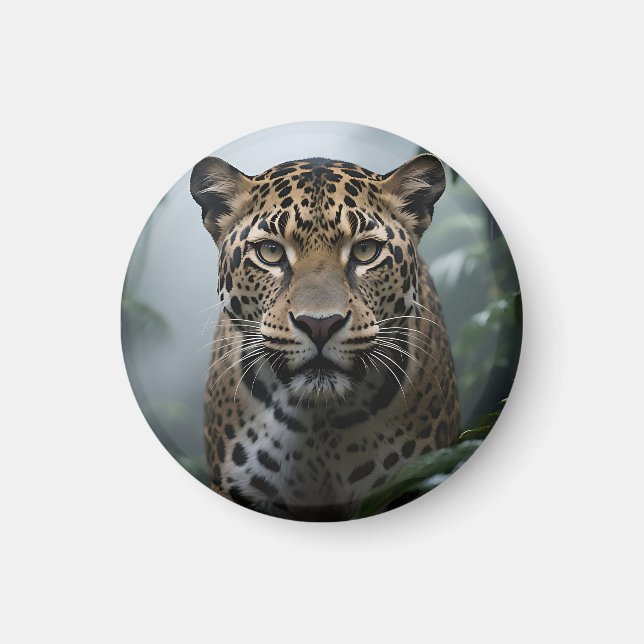 Jaguar Jungle Portrait Magnet (Front)