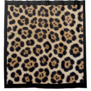 jaguar leopard texture fur skin leather animal pri shower curtain