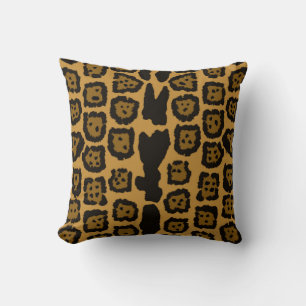 Jaguar Pattern in Natural Colours Cushion