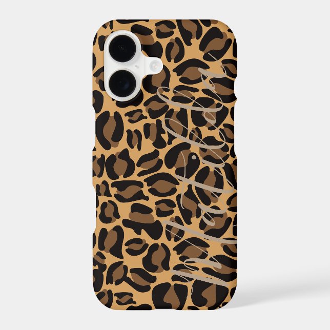 Jaguar Pattern Print Personalized Name (Back)