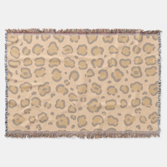 Jaguar Pattern Throw Blanket (Front)