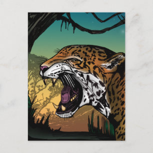 Jaguar postcard