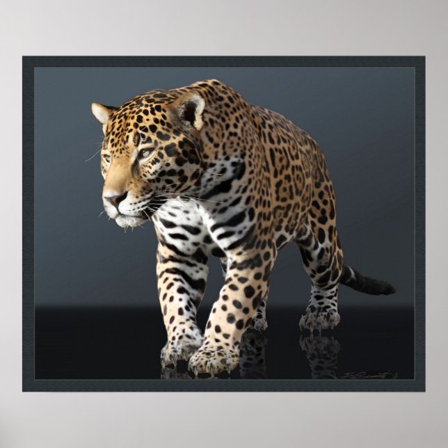 Jaguar Power Canvas Print -24x20 -or smaller (Front)
