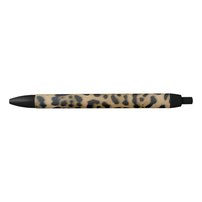 Jaguar Print Black Ink Pen (Front)