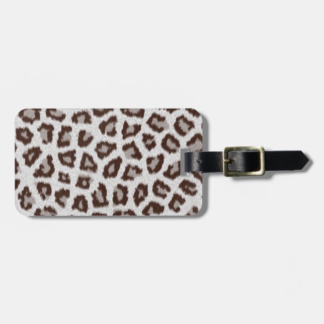 Jaguar Print Luggage Tag (Front Horizontal)