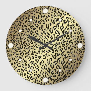 Jaguar Print Wall Clock