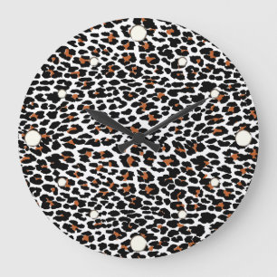 Jaguar Print Wall Clock