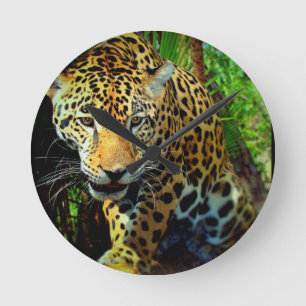 Jaguar Round Clock
