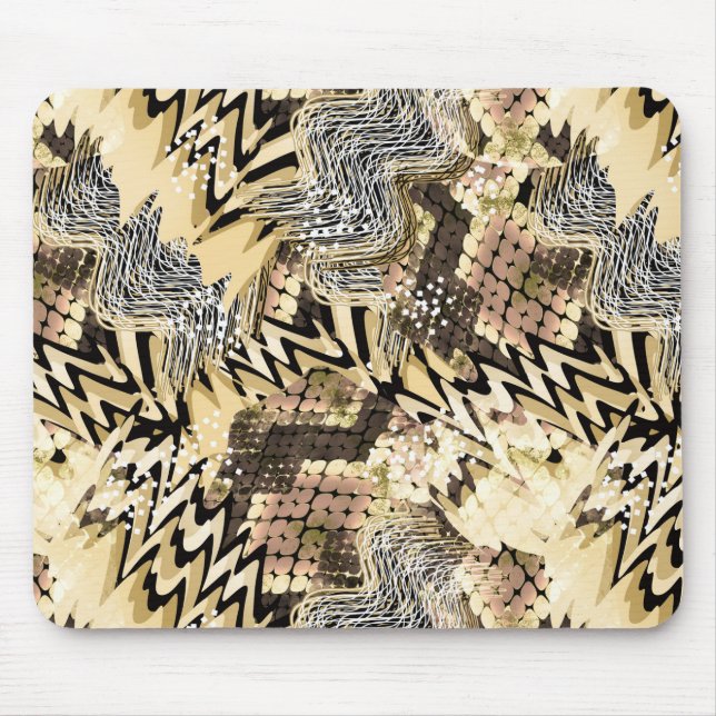 Jaguar skin, snakes mouse pad (Front)