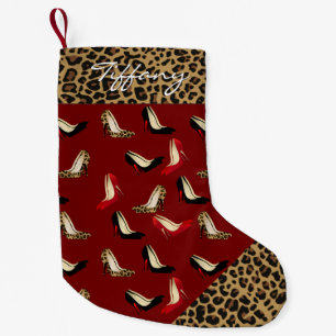 Jaguar Stiletto Heels Custom Christmas Stocking