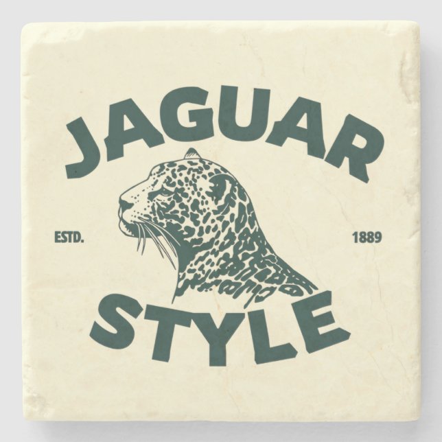 Jaguar Stone Coaster (Front)