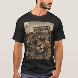 Jaguar Student Funny Selfie Vintage Game Day Cool T-Shirt