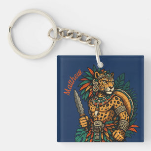 Jaguar Tribe's Brave Warrior Key Ring