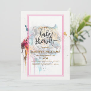 Jaguar Watercolor               Invitation
