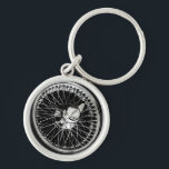 Jaguar Wheel Key Ring<br><div class="desc">Abstract of a classic Jaguars wheel.</div>