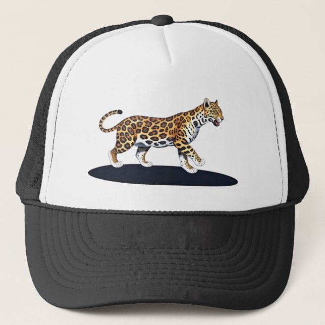 Jaguar with Detailed Patterns Trucker Hat (Front)