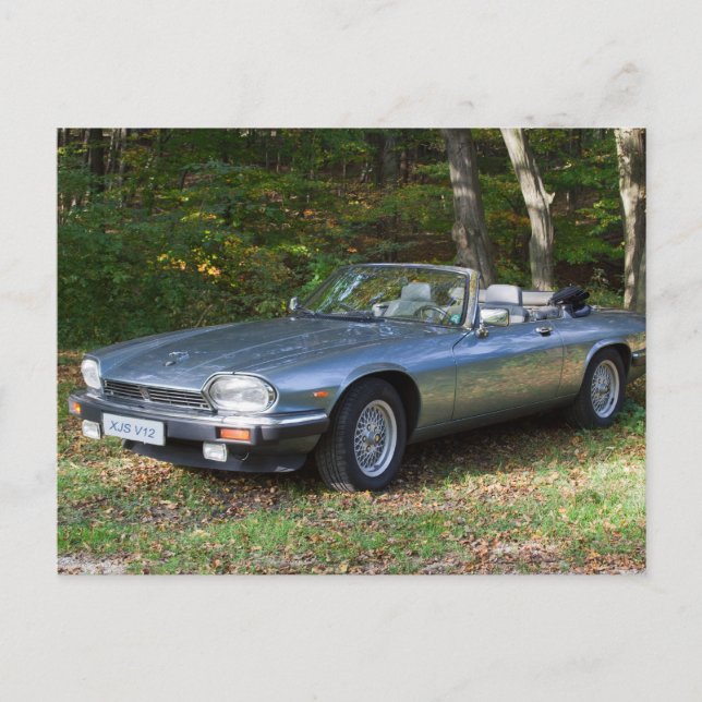 Jaguar XJS V12 Cabriolet Postcard (Front)