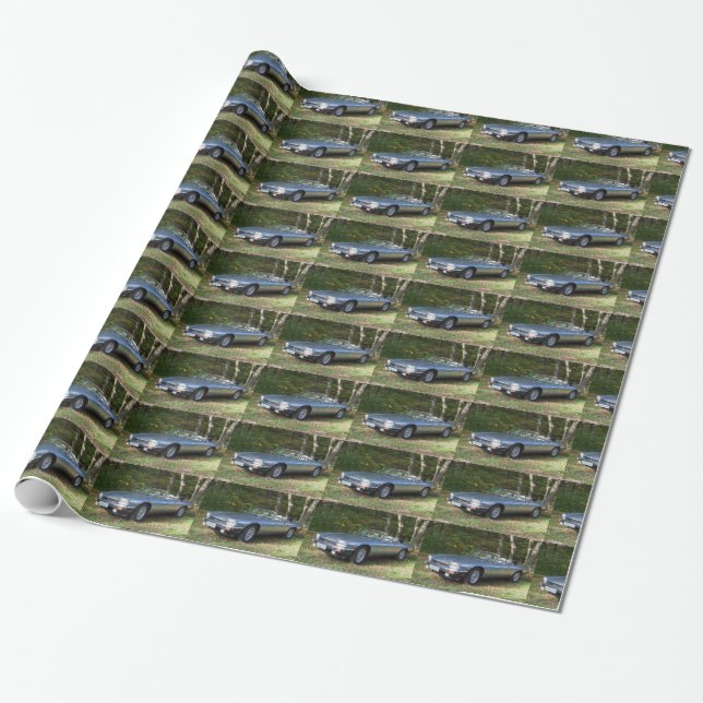 Jaguar XJS V12 Cabriolet Wrapping Paper (Unrolled)