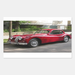 Jaguar XK 120 FHC Rectangular Sticker