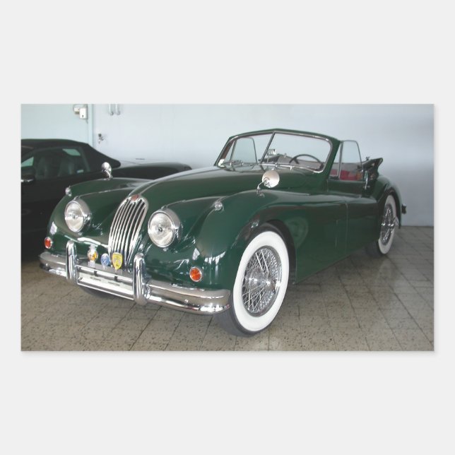 Jaguar XK 120 Rectangular Sticker (Front)