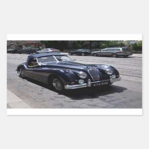 Jaguar XK 120 Rectangular Sticker