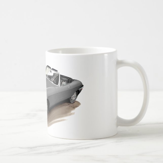 Jaguar XKE Grey Car Coffee Mug (Right)