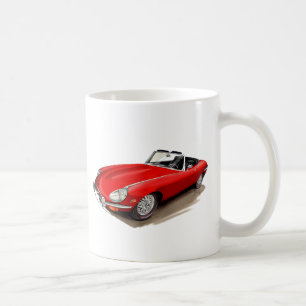 Jaguar XKE Red Car Coffee Mug