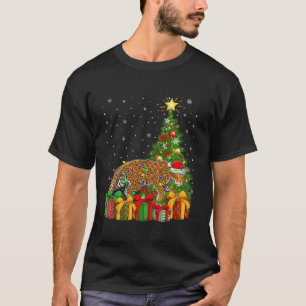 Jaguar Xmas Tree Lighting Santa Hat Jaguar Christm T-Shirt