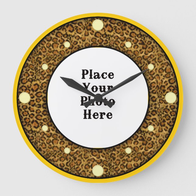 Jaguar Your Photo Wall Clock (Front)