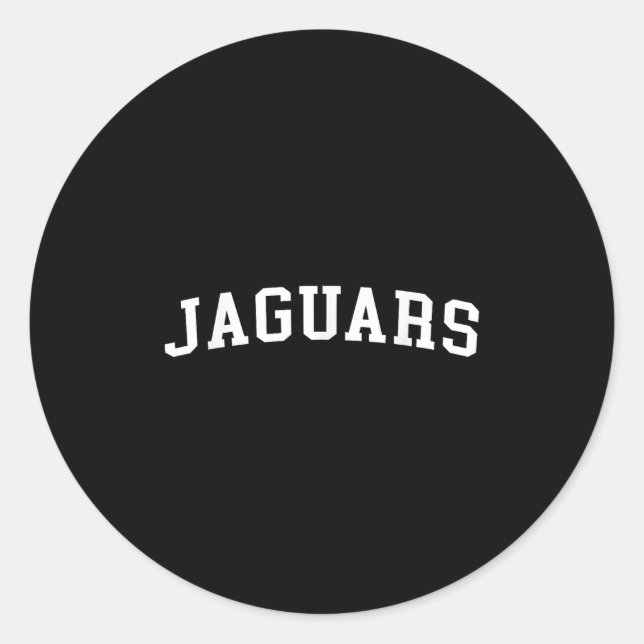 Jaguars  classic round sticker (Front)