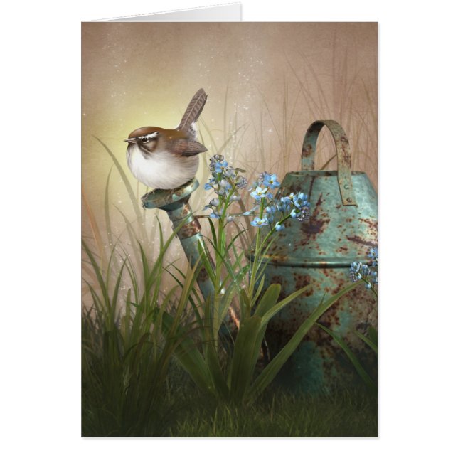 Jaguarwoman's "Indian Summer Garden With Wren" (Front)