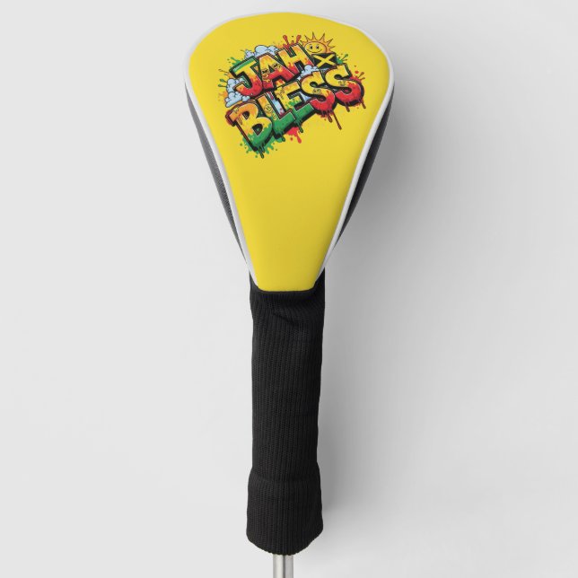 Jah Bless Reggae Golf Head Cover (Front)