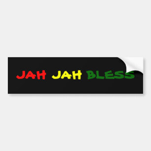JAH JAH BLESS BUMPER STICKER