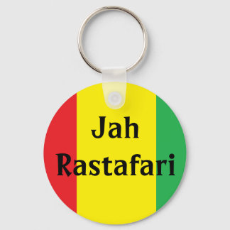 Jah Rastafari Design Rasta Keychain